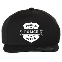 Proud Police Wife Wool Snapback Cap