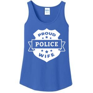 Proud Police Wife Ladies Essential Tank