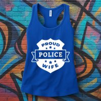 Proud Police Wife Womens Tank Top