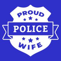 Proud Police Wife Women's V-Neck T-Shirt