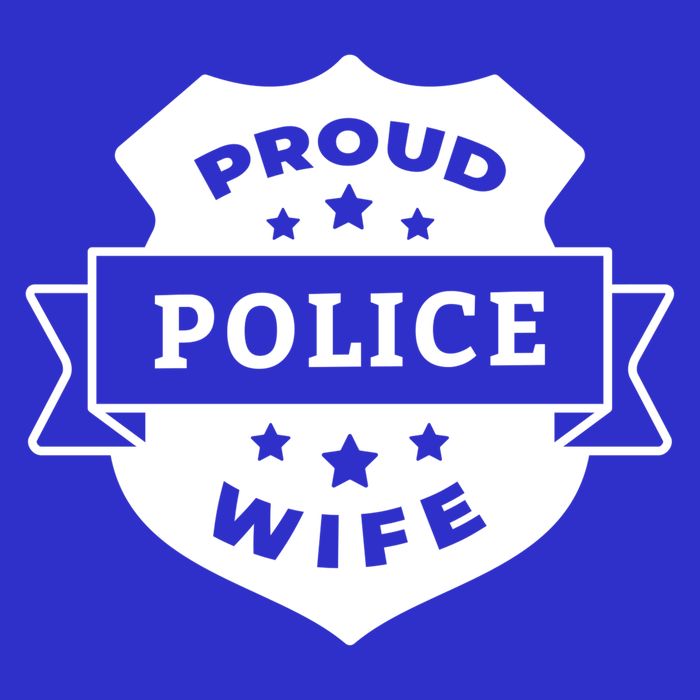 Proud Police Wife Women's V-Neck T-Shirt