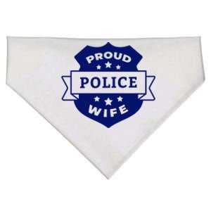 Proud Police Wife USA-Made Doggie Bandana