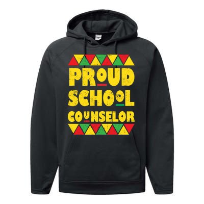 Proud School Counselor Performance Fleece Hoodie