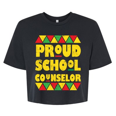 Proud School Counselor Bella+Canvas Jersey Crop Tee