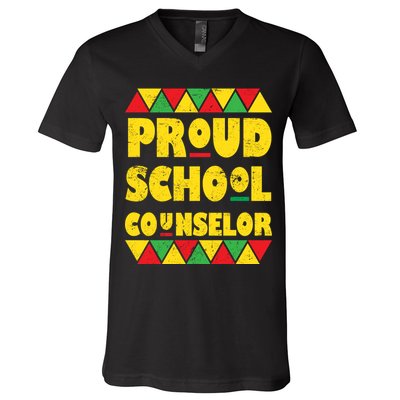 Proud School Counselor V-Neck T-Shirt