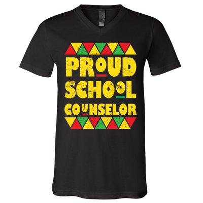 Proud School Counselor V-Neck T-Shirt