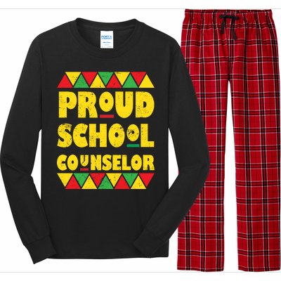 Proud School Counselor Long Sleeve Pajama Set