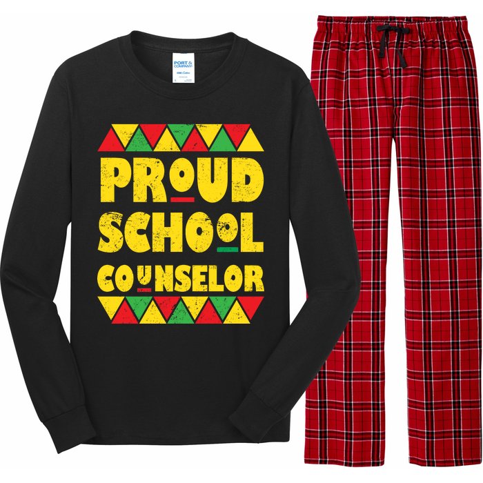 Proud School Counselor Long Sleeve Pajama Set