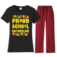 Proud School Counselor Women's Flannel Pajama Set