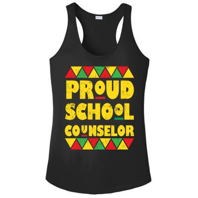 Proud School Counselor Ladies PosiCharge Competitor Racerback Tank