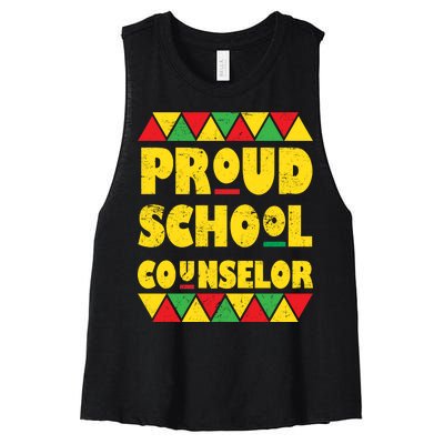 Proud School Counselor Women's Racerback Cropped Tank