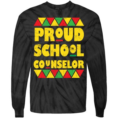 Proud School Counselor Tie-Dye Long Sleeve Shirt