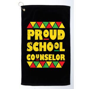 Proud School Counselor Platinum Collection Golf Towel