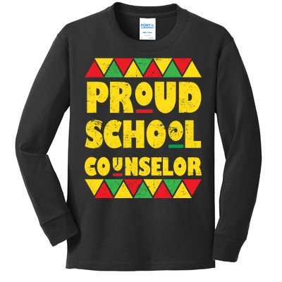 Proud School Counselor Kids Long Sleeve Shirt