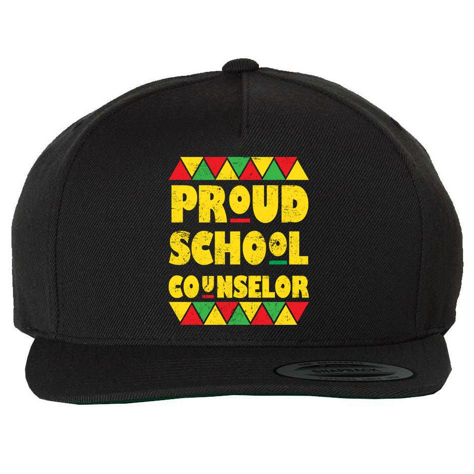 Proud School Counselor Wool Snapback Cap