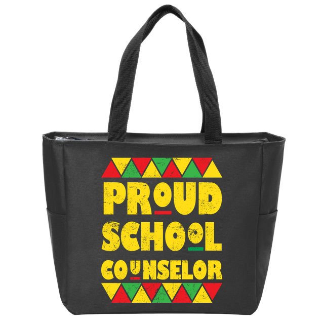 Proud School Counselor Zip Tote Bag