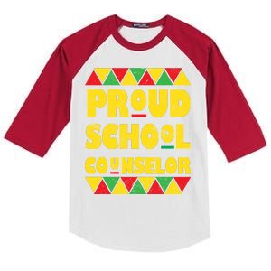 Proud School Counselor Kids Colorblock Raglan Jersey