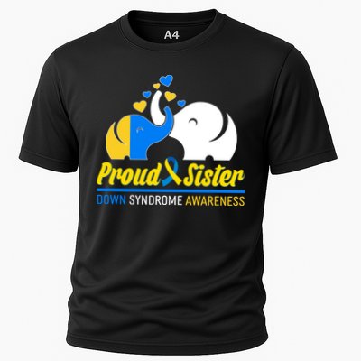 Proud Sister Down Syndrome Awareness Elephants Performance Shirt