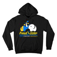 Proud Sister Down Syndrome Awareness Elephants Hoodie