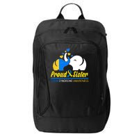 Proud Sister Down Syndrome Awareness Elephants City Backpack