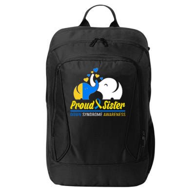 Proud Sister Down Syndrome Awareness Elephants City Backpack