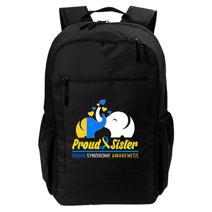 Proud Sister Down Syndrome Awareness Elephants Daily Commute Backpack