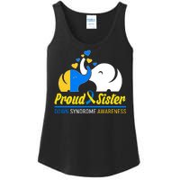 Proud Sister Down Syndrome Awareness Elephants Ladies Essential Tank