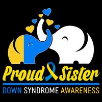 Proud Sister Down Syndrome Awareness Elephants 16 in Basic Backpack
