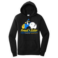 Proud Sister Down Syndrome Awareness Elephants Women's Pullover Hoodie