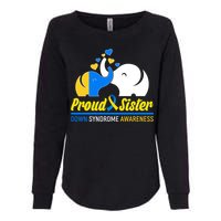 Proud Sister Down Syndrome Awareness Elephants Womens California Wash Sweatshirt