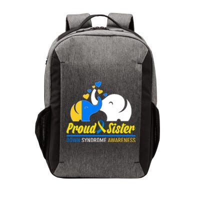 Proud Sister Down Syndrome Awareness Elephants Vector Backpack