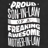 Proud Son-In-Law Of A Freaking Awesome Mother In Law Garment-Dyed Heavyweight T-Shirt