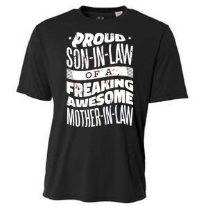 Proud Son-In-Law Of A Freaking Awesome Mother In Law Cooling Performance Crew T-Shirt