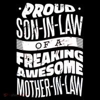 Proud Son-In-Law Of A Freaking Awesome Mother In Law 7-Panel Snapback Hat