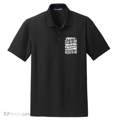 Proud Son-In-Law Of A Freaking Awesome Mother In Law Dry Zone Grid Polo