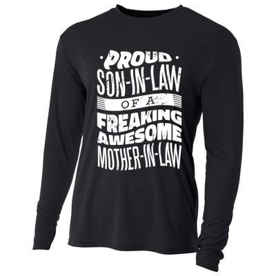 Proud Son-In-Law Of A Freaking Awesome Mother In Law Cooling Performance Long Sleeve Crew