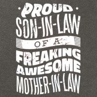 Proud Son-In-Law Of A Freaking Awesome Mother In Law Cotton Canvas Backpack