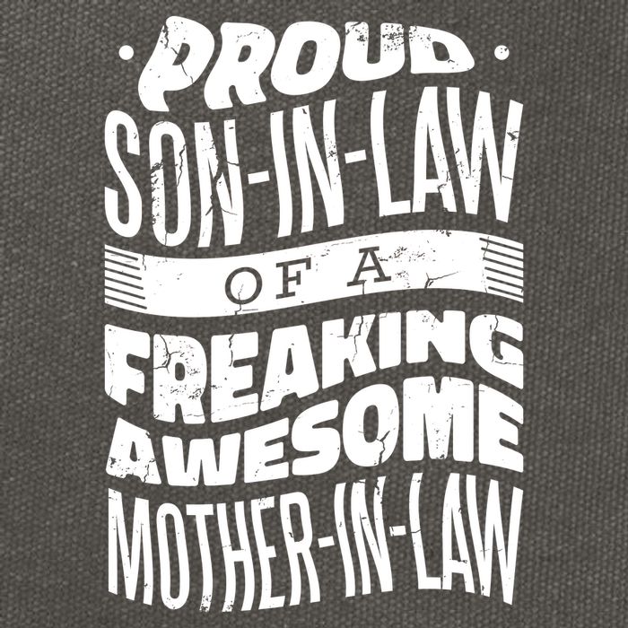 Proud Son-In-Law Of A Freaking Awesome Mother In Law Cotton Canvas Backpack