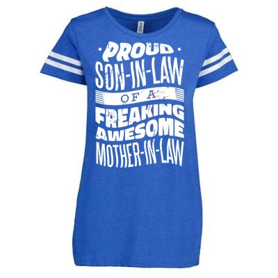 Proud Son-In-Law Of A Freaking Awesome Mother In Law Enza Ladies Jersey Football T-Shirt