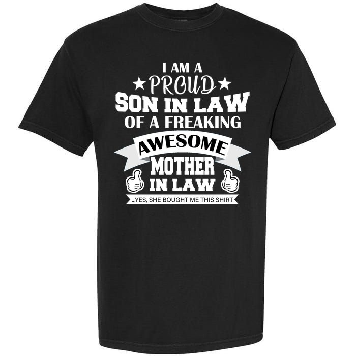 Proud Son In Law Of An Awesome Mother in Law Garment-Dyed Heavyweight T-Shirt