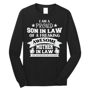 Proud Son In Law Of An Awesome Mother in Law Long Sleeve Shirt