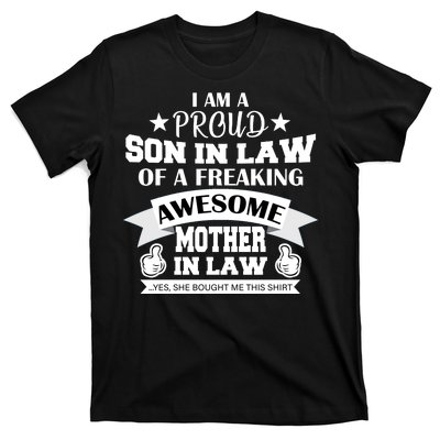 Proud Son In Law Of An Awesome Mother in Law T-Shirt