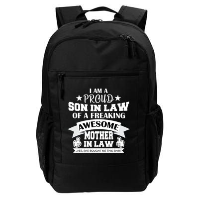Proud Son In Law Of An Awesome Mother in Law Backpack