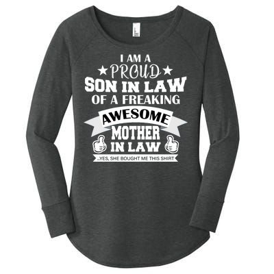 Proud Son In Law Of An Awesome Mother in Law Women's Perfect Tri Tunic Long Sleeve Shirt