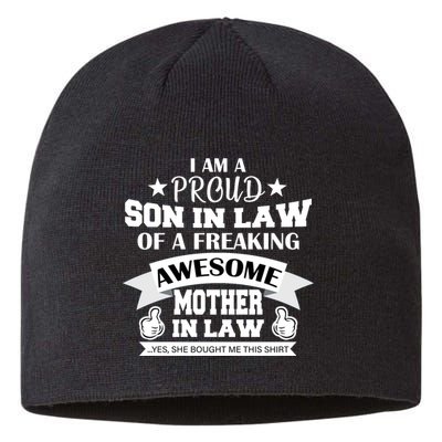 Proud Son In Law Of An Awesome Mother in Law Sustainable Beanie