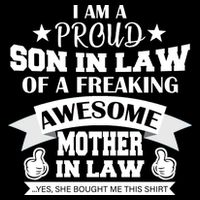 Proud Son In Law Of An Awesome Mother in Law 16 in Basic Backpack