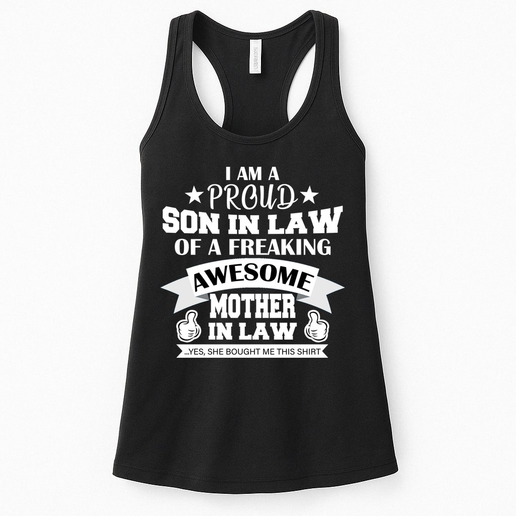 Proud Son In Law Of An Awesome Mother in Law Womens Tank Top