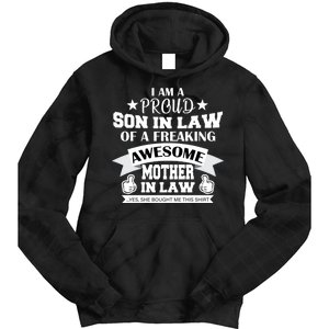 Proud Son In Law Of An Awesome Mother in Law Tie Dye Hoodie