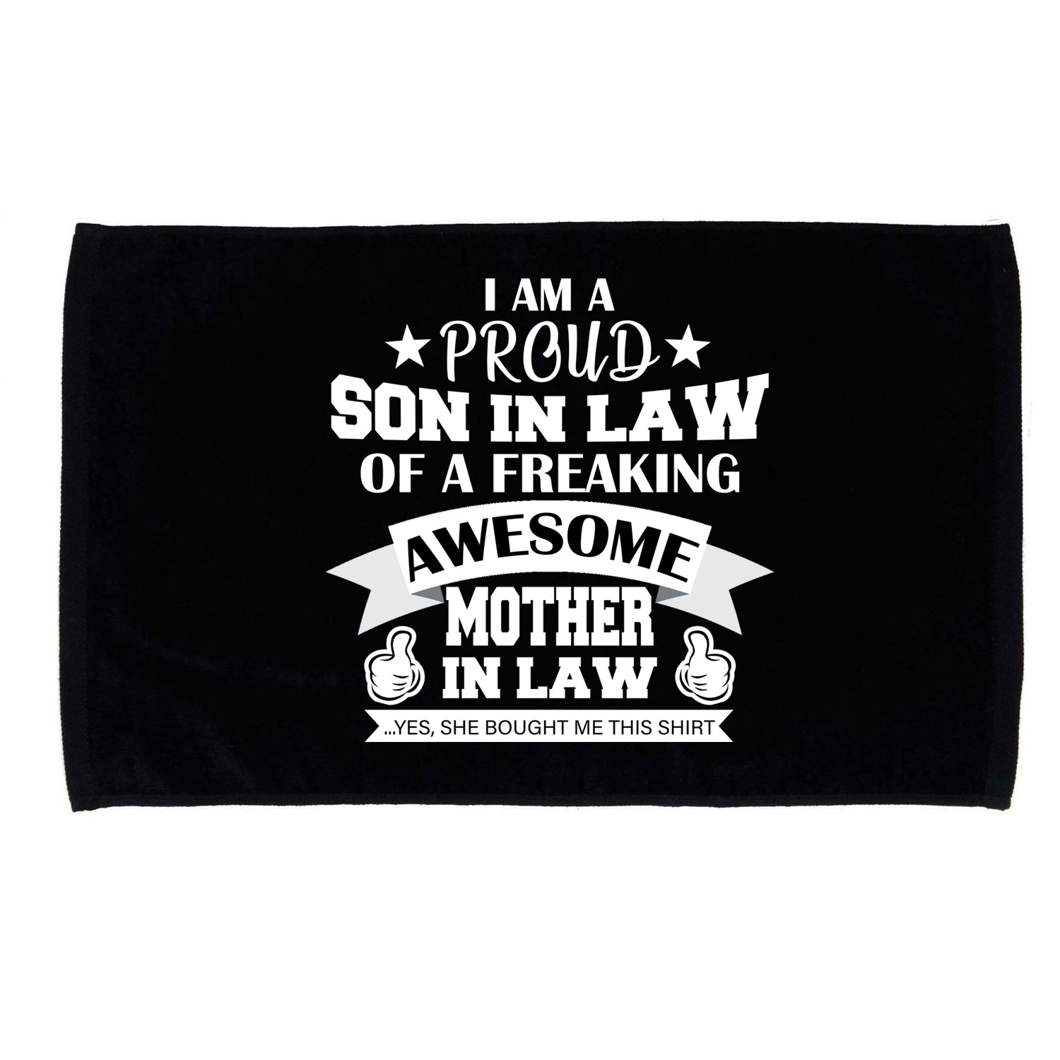 Proud Son In Law Of An Awesome Mother in Law Microfiber Hand Towel