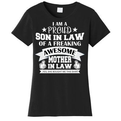 Proud Son In Law Of An Awesome Mother in Law Women's T-Shirt